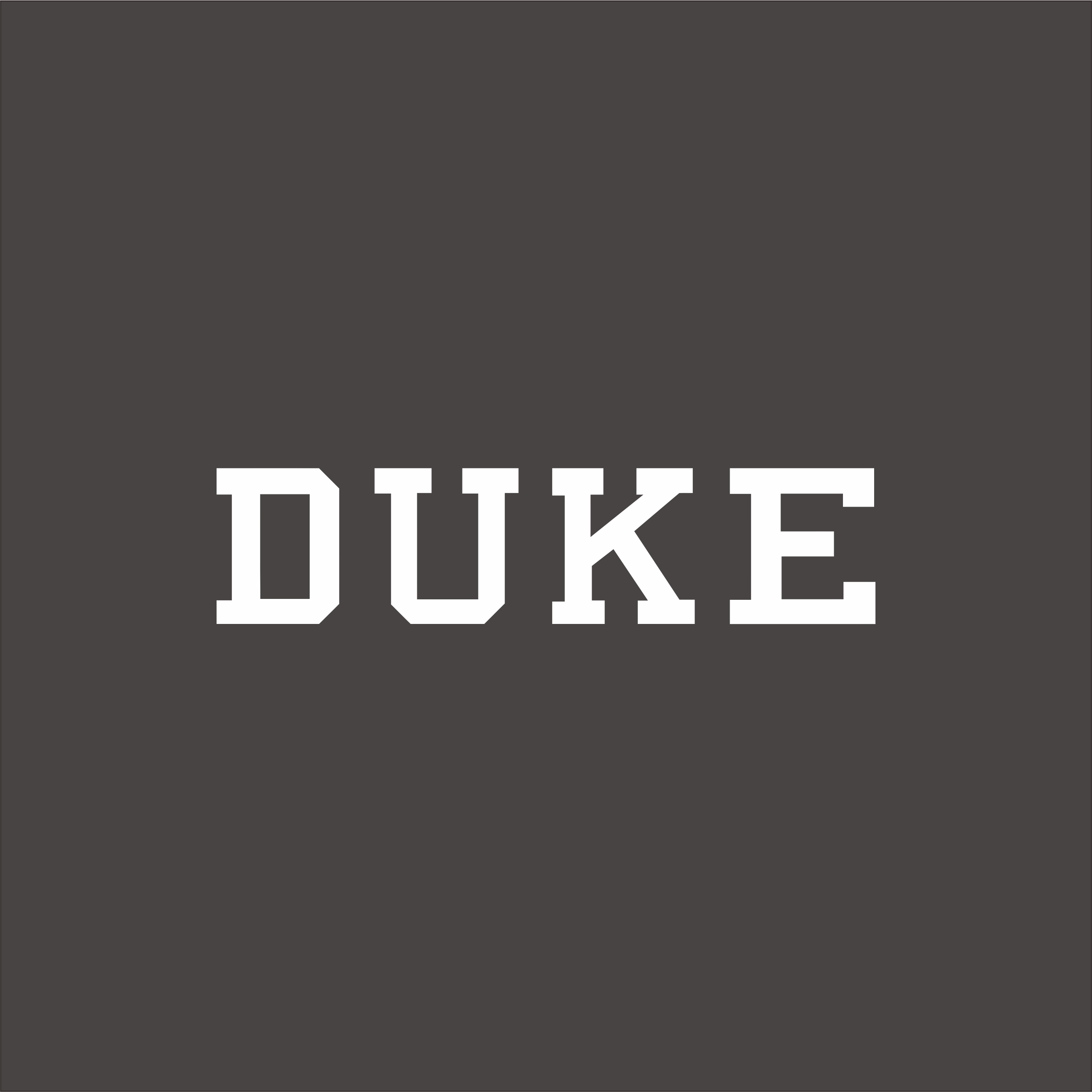 White Duke Blue Devils 1978-Pres Wordmark Logo v7 diy DTF decal sticker